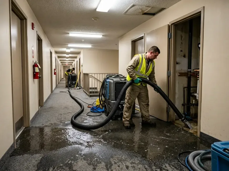 multi-unit-apartment-hallway-f-005 — frequently asked questions, Emergency Burst Pipe Water Extraction & Removal in Coats, NC